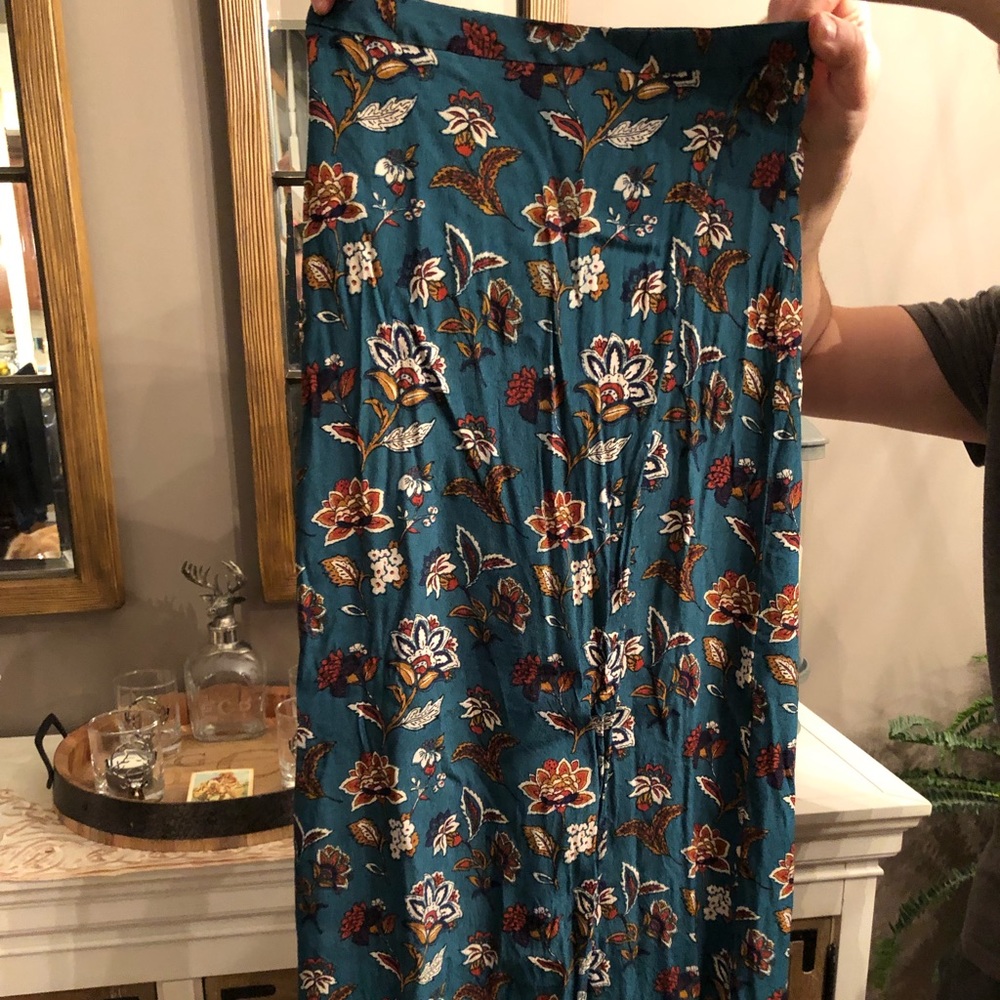 Floral maxi skirt